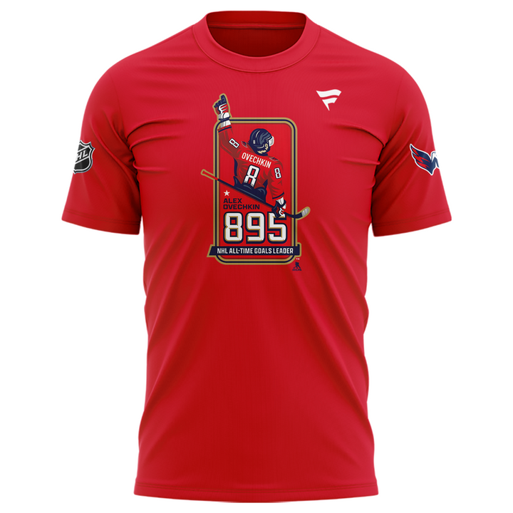 Alexander Ovechkin Washington Capitals T-Shirt - Washington Capitals 895 Red T-Shirt