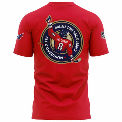 Alexander Ovechkin Washington Capitals T-Shirt - Washington Capitals 895 Red T-Shirt