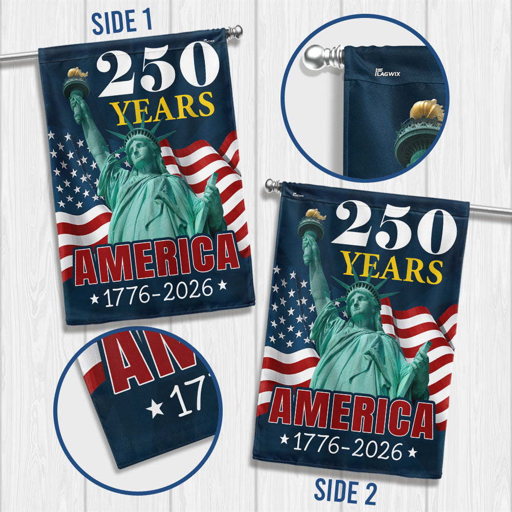 America Flag | 250th Anniversary of The U.S. Canvas Flag