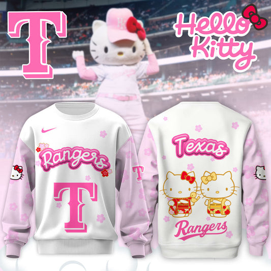 Texas Rangers Shirrt x Hello Kitty Night Happy GirlsDay! 🌸💕Hinamatsuri Sweatshirt