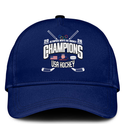 Team USA 2026 Olympic Men’s Ice Hockey Champions Sweatshirt Limited Edition Blue