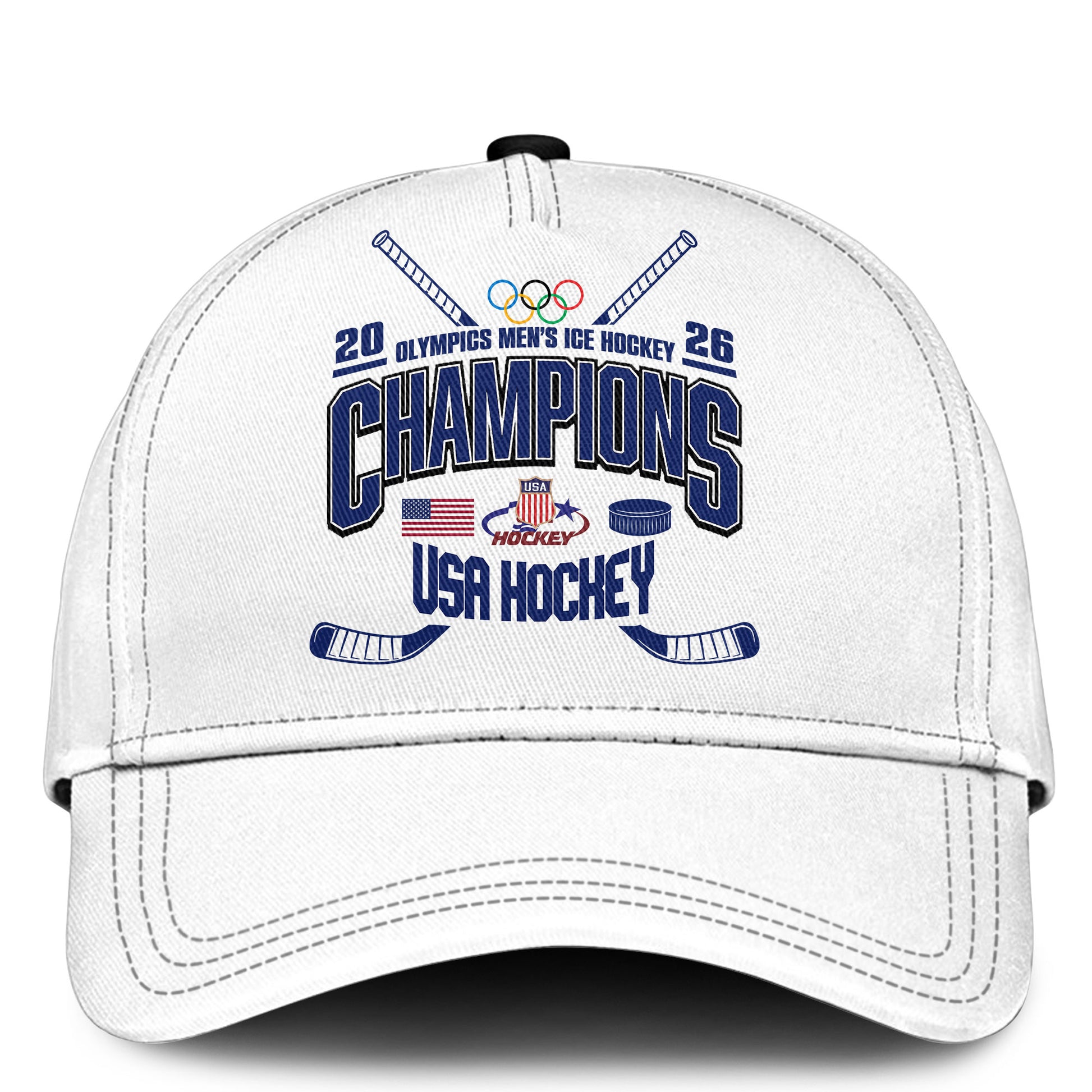 Team USA 2026 Olympic Men’s Ice Hockey Champions Hoodie Limited Edition White