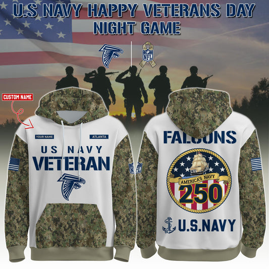 ATL-Navy Veteran 250th Birthday Limited Editions Hoodie