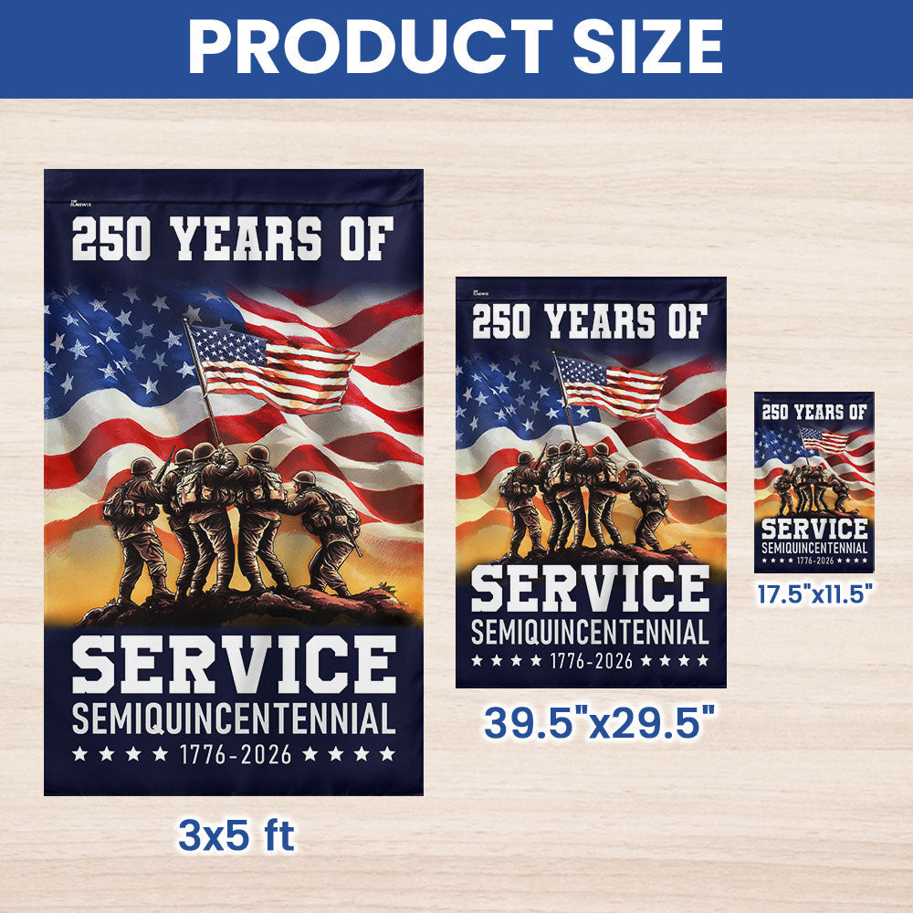 Flagwix American Flag Celebrating 250 Years of Service Veterans Day Semi quincentennial Patriotic Decor