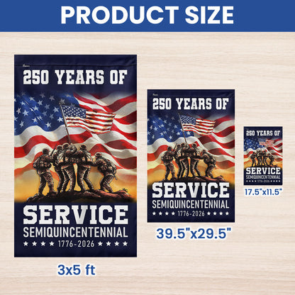 Flagwix American Flag Celebrating 250 Years of Service Veterans Day Semi quincentennial Patriotic Decor
