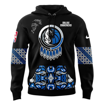 Dallas Mavericks Hoodie Native American Heritage Month Premium Limited Hoodie