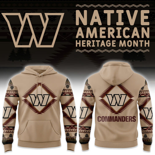 . Washington Commanders 2024 Native American Heritage Limited Premium Pullover Hoodie TAD091288 - TrendUpa