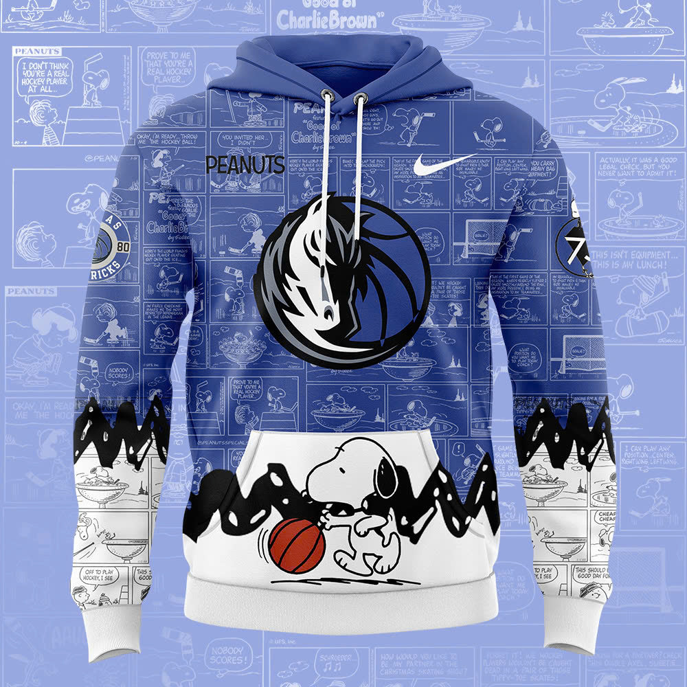 Dallas Mavericks Hoodie 75th Anniversary of Peanuts Hoodie
