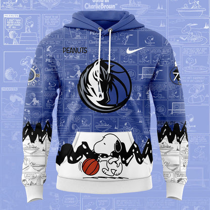 Dallas Mavericks Hoodie 75th Anniversary of Peanuts Hoodie
