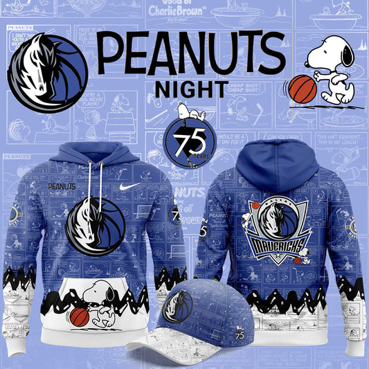 Dallas Mavericks Hoodie 75th Anniversary of Peanuts Hoodie