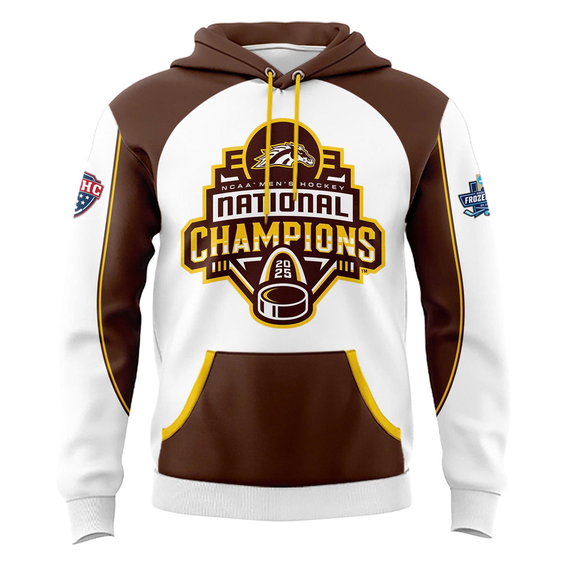 Western Michigan University Broncos Special New National Mens Hockey Champions Hoodie