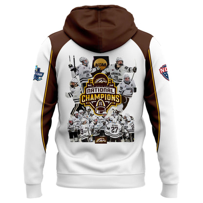 Western Michigan University Broncos Special New National Mens Hockey Champions Hoodie