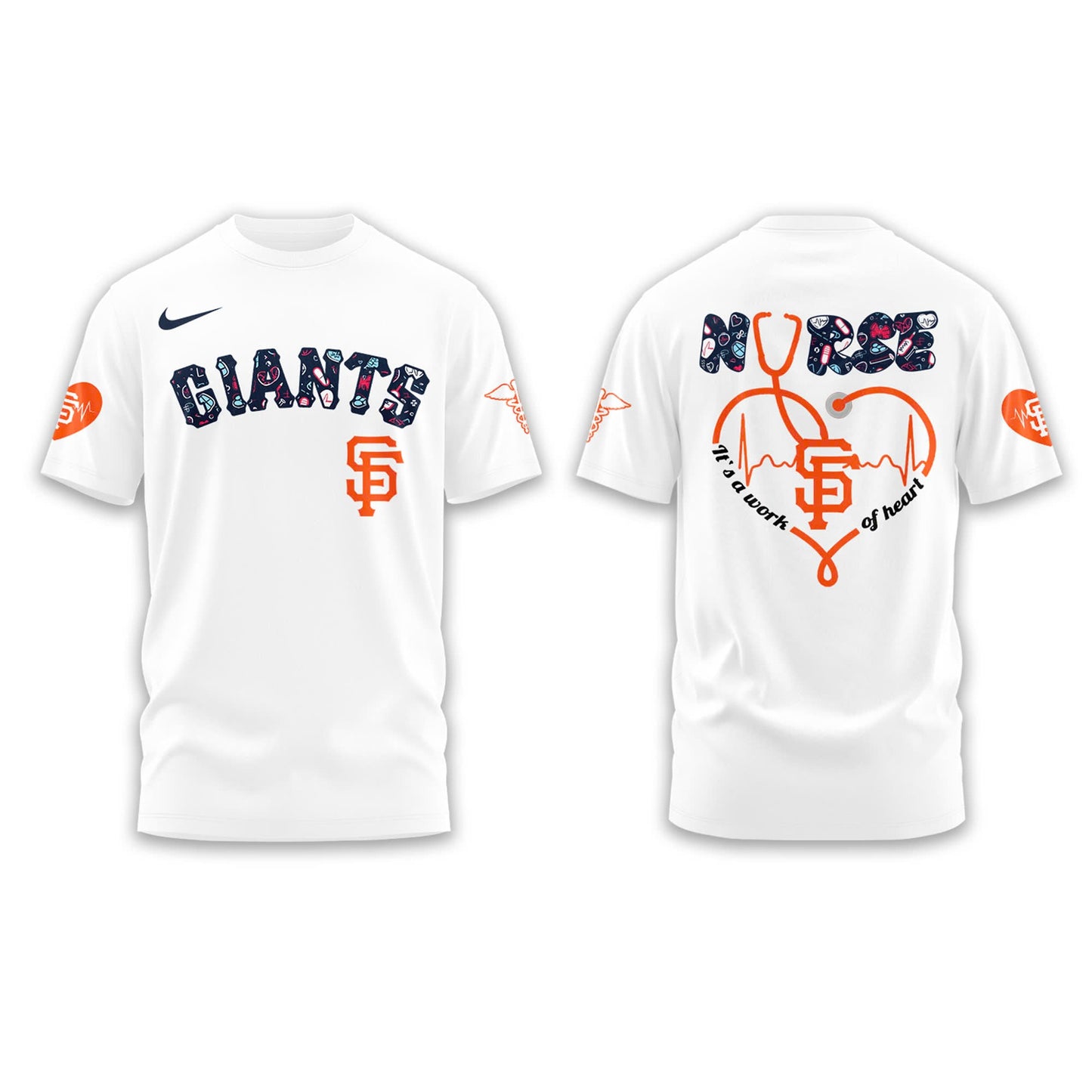 San Francisco Giants Baseball White T-Shirt