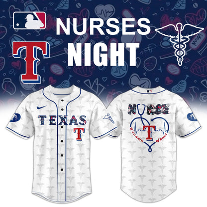 Texas Rangers Baseball White Jersey