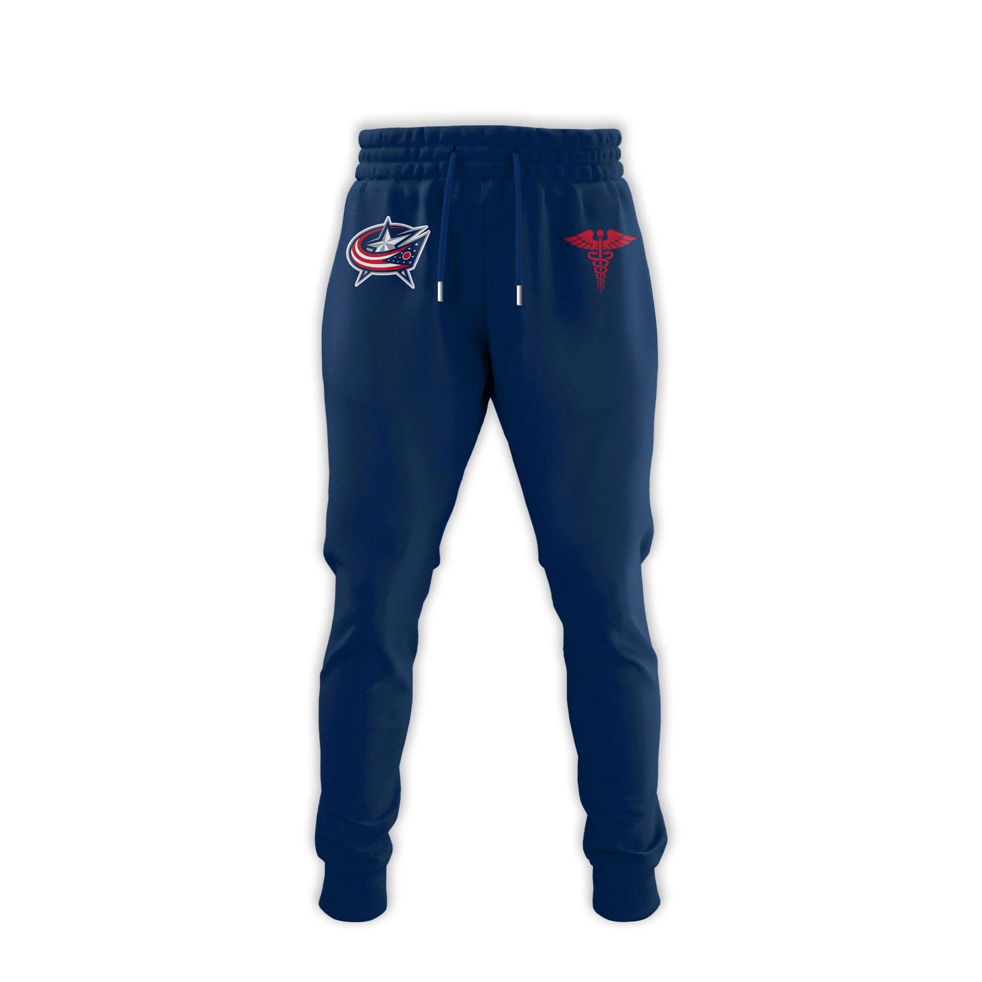 2026 Columbus Blue Jackets Healthcare Appreciation Night Limited Edition Hoodie, Jogger And Cap Outfit Navy Blue