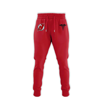2026 New Jersey Devils Healthcare Appreciation Night Limited Edition T-Shirt, Jogger and Cap Outfit Red