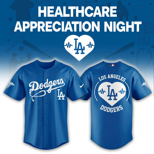 2026 Los Angeles Dodgers Healthcare Appreciation Night Limited Edition Jersey Jogger And Cap Outfit