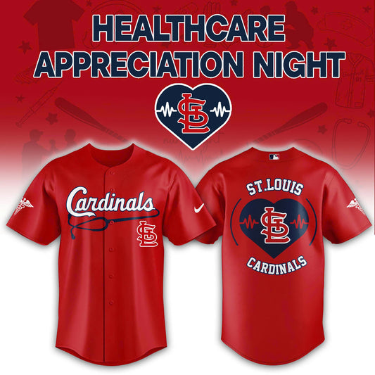 2026 St.Louis Cardinals Healthcare Appreciation Night Limited Edition Jersey Jogger And Cap Outfit
