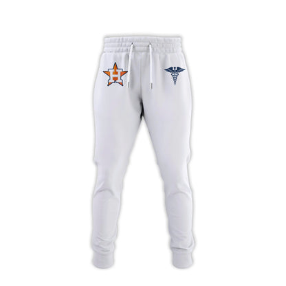 2026 Houston Astros Healthcare Appreciation Night Limited Edition Jersey Jogger And Cap Outfit White
