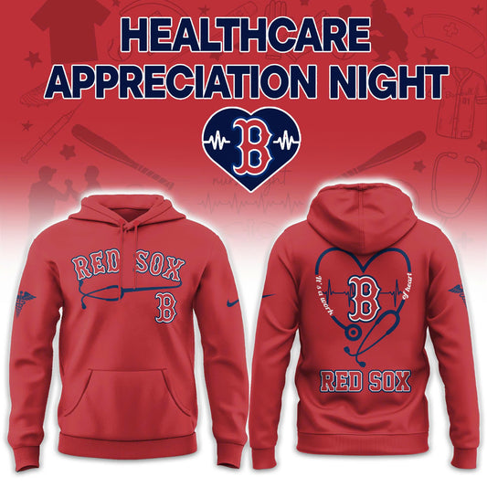 2026 Boston Red Sox Healthcare Appreciation Night Limited Edition Hoodie Jogger And Cap Outfit Red