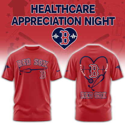2026 Boston Red Sox Healthcare Appreciation Night Limited Edition T-Shirt Jogger And Cap Outfit Red