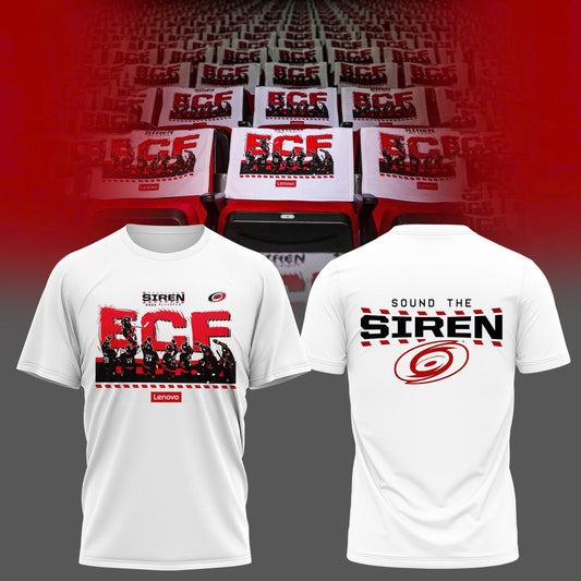 Carolina "Siren" Eastern Conference Final 2026 Celebration T-Shirt - Hurricanes Souvenir Apparel