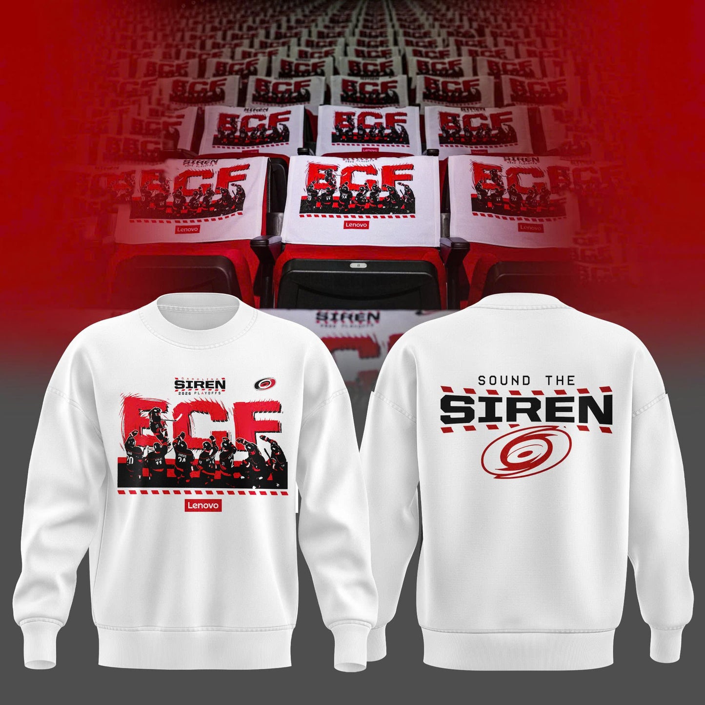 Carolina "Siren" Eastern Conference Final 2026 Commemorative Sweater - Hurricanes Keepsake Edition