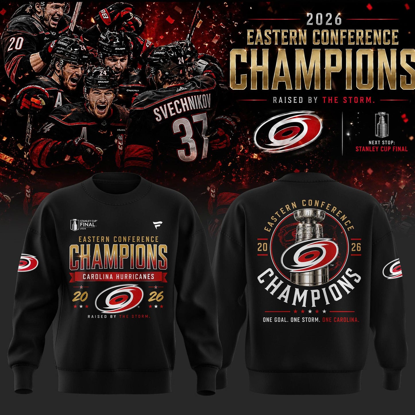 2026 Eastern Conference Champions Victory Sweater - Carolina Hurricanes Championship Apparel