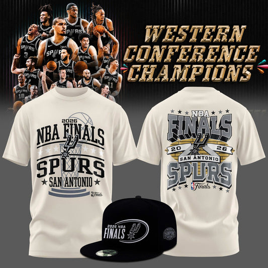 San Antonio Spurs - 2026 Western Conference Champions Tshirt | BU77