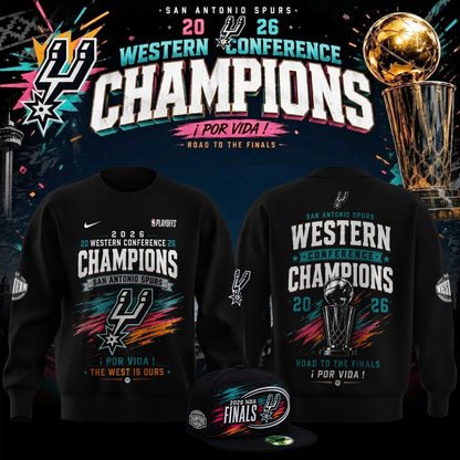 San Antonio Spurs - 2026 Western Conference Champions Sweater | YD42