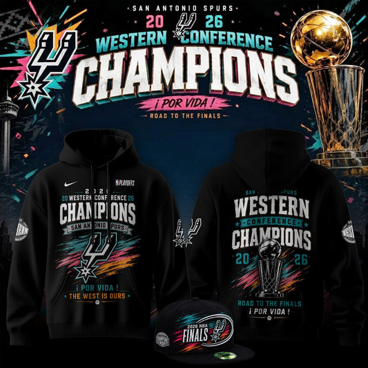 San Antonio Spurs - 2026 Western Conference Champions Hoodie | CL66