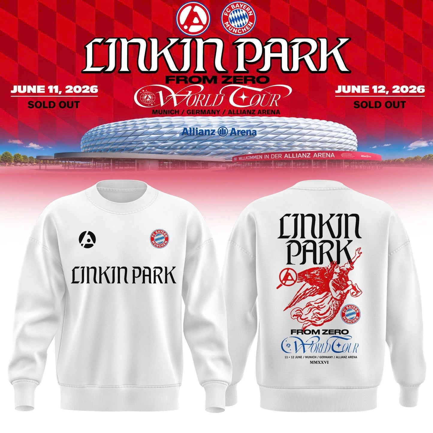 From Zero World Tour x FC Bayern Munich Sweatshirt – Music & Football United | GZ99