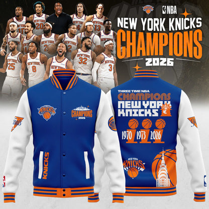 New York Knicks 2026 NBA Champions Bomber Jacket | NW35